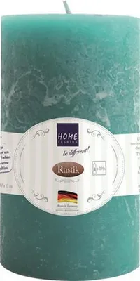 Produktbild von Kerze Stumpen Rustik petrol Ø 7cm, Höhe 12cm