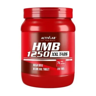 Produktbild von Activlab HMB 1250 Mega Tabs 230 Tabletten, 1250 mg Calcium-HMB + 1000 mg HMB pro Tablette, für Training & Ruhetage
