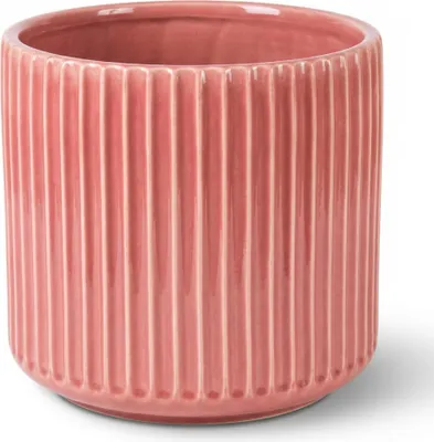 Produktbild von Provencelia Keramik Pflanzkübel London Rosa, Ø42 x H39 cm, handgefertigt, glasiert, Outdoor, Garten, Terrasse