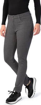 Produktbild von Stooker Women MILANO JERSEY PRINT Damen 5-Pocket-Hose Magic Shape Fit 40 (Länge 30) grey pepita
