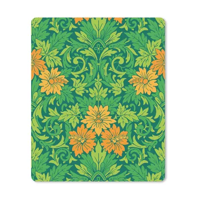 Produktbild von MuchoWow® Mauspad Mousepad Blätter - Blumen - Boho - Muster 30x40 cm - Mousepads - Maus Mat - Pad - Mausunterlage - Mausmatten