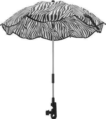 Produktbild von 14in Universal Kinderwagen Parasol mit UV -Schutz einstellbarer Baby Regenschirm Zebra Streifen