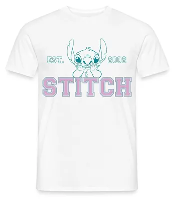 Produktbild von Lilo & Stitch | Stitch Est. 2002 Männer T-Shirt, M, Weiß