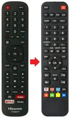 Produktbild von Fernbedienung geeignet für HISENSE H50A6100