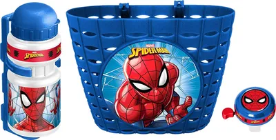 Obrázek produktu pro Spider-Man Kinder Fahrradzubehör Blau 3-teilig