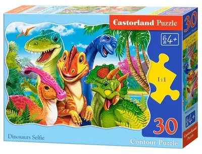 Produktbild von Puzzle 30 Teile: Dinosaurier-Selfie Abenteuer