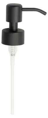 Image de Pompe à savon en acier inoxydable, tête de pompe, pompe de rechange pour distributeur de savon avec filetage de 28 mm (1, noir)