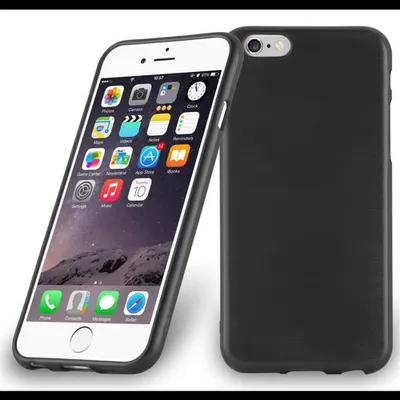 Produktbild von Cadorabo Hülle für Apple iPhone 6 PLUS / 6S PLUS Schutz Hülle in Schwarz Schutzhülle TPU Silikon Etui Case Cover