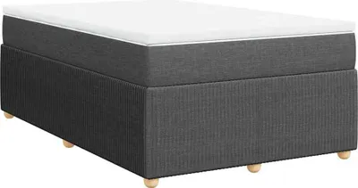 Produktbild von vidaXL Boxspringbett mit Matratze Dunkelgrau 120x190 cm Stoff