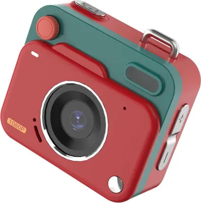 Produktbild von ZELURXX Mini Digitalkamera 48MP 1080P HD, Kinderkamera, Vintage Design, IPS Display, CCD Sensor, Taschenformat, Schüler, Geschenk, Video, Rot, 64G