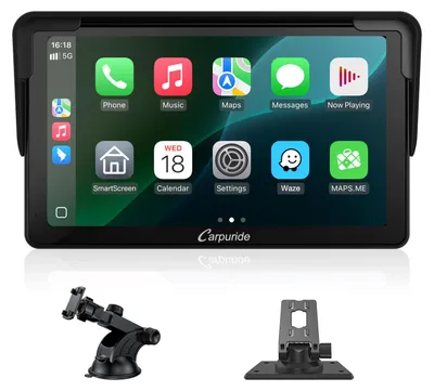 Image de Écran Carplay Carpuride, système Carplay et Android Auto sans fil portable, 7 pouces