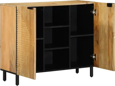 Productafbeelding van vidaXL Dressoir, bruin, 90x33x75 cm, massief mangohout