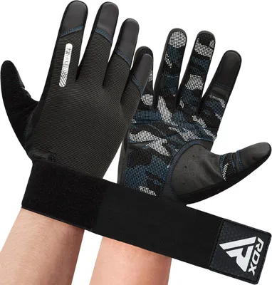 Produktbild von RDX Gewichtheberhandschuhe fürs Fitnessstudio, gepolsterte Fitnesshandschuhe mit vollen Fingern, atmungsaktive, rutschfeste Fitness-Trainingshandschuhe für Männer und Frauen