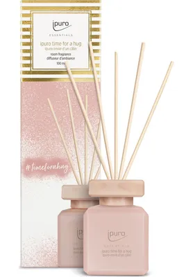 Zdjęcie produktu dla ipuro ESSENTIALS time for a hug, Butelka na perfumy, Dyfuzor z zapachem trzcinowym, 0,1 l