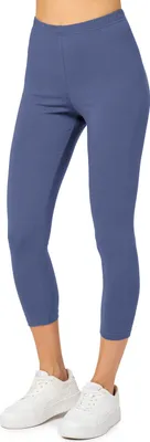 Image de Merry Style Leggings 3/4 pour femmes en coton MS10-199 (Jeans, XL)