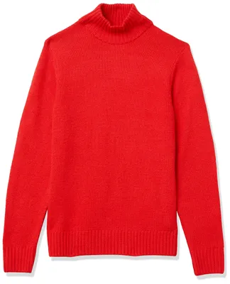Immagine prodotto di A. Maglione a collo alto da uomo, in cotone, con una mano morbida, colore rosso, taglia M