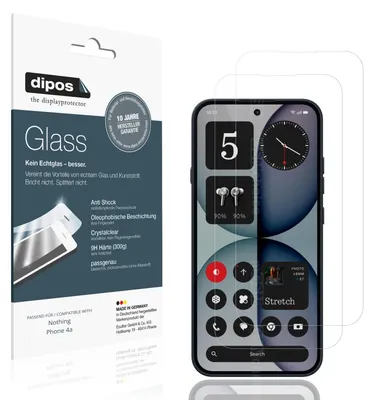 Immagine prodotto di 2x Pellicola Protettiva per Nothing Phone 4a Protezione Vetro Flessibile 9H dipos