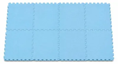 Image de Set de 8 tapis de protection pour sol pour piscine et fitness
