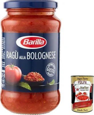Produktbild von 12x Sugo Ragù alla Bolognese, Sauce bereit für italienische Tomate und ausgewähltes Fleisch ohne Gluten, 400 g + Italian Gourmet polpa 400g