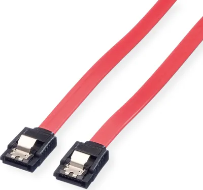 Produktbild von VALUE Internes SATA 6.0 Gbit/s HDD-Kabel mit Schnappverschluss, 0,5 m