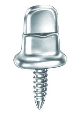 Produktbild von Drehverschluss mit Blechchraube, Messing vernickelt, 20mm