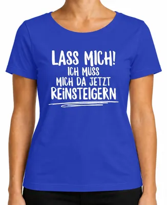 Immagine prodotto di Lasciatemi entrare ora nel dibattito Humour Funny Saying Maglietta da donna, blu, XXL
