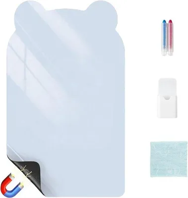 Produktbild von Whiteboardfolie, 40 x 67 cm, magnetische, selbstklebende Whiteboardfolie, Whiteboard-Aufkleber, für den Eigenbedarf, inklusive