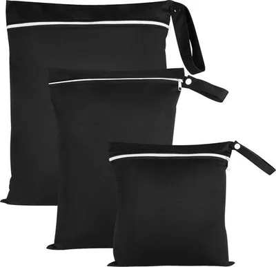 Produktbild von Famanu Wetbag 3er Set - Wasserfeste Taschen in Schwarz