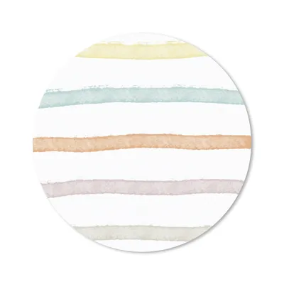Produktbild von MuchoWow® Mauspad Mousepad Linie - Pastell - Regenbogen - Muster 20x20 cm - Mousepads - Maus Mat - Pad - Mausunterlage - Schreibtischmatte