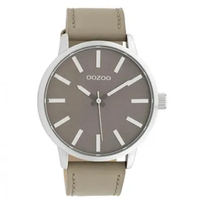 Produktbild von Oozoo Damen Lederarmband Uhr Timepieces taupe hellbraun Analog Quarzuhr UOC10032