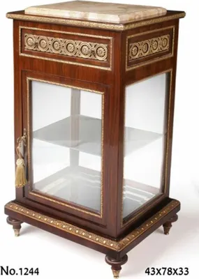 Produktbild von Casa Padrino Barock Vitrine 43 x 33 x H.78 cm - Barock Möbel