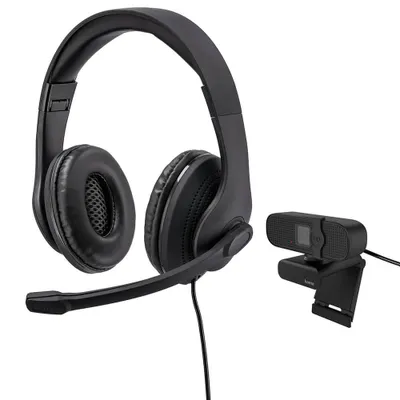 Immagine prodotto di HAMA Office Kit Webcam e cuffie USB