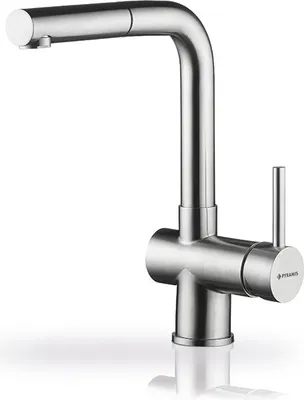 Produktbild von PYRAMIS 090917203 Einhebelmischer CAPRICCIO - EDELSTAHL massiv - mit Zugauslauf / Armatur / Mischbatterie