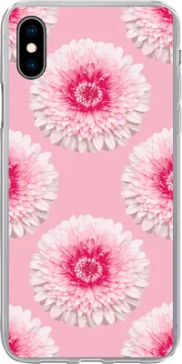 Produktbild von MuchoWow® Handyhülle Schutzhülle Hülle für Telefoonhoesje iPhone Xs Mädchen - Blume - Rosa - Muster - Mädchen - Kinder - Kinder Silikon Softcase Handy Hülle - Handytasche