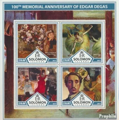 Produktbild von Briefmarken Salomoninseln 2017 Mi 4592-4595 Kleinbogen (kompl. Ausg.) postfrisch Edgar Degas