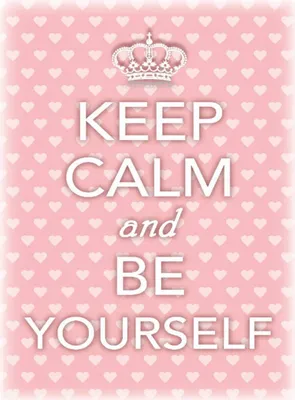 Produktbild von vianmo Holzschild 40x30 cm Keep Calm and be yourself