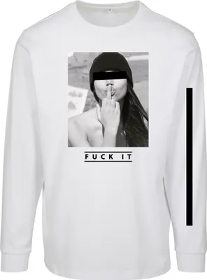 Obrázok produktu pre Pánske tričko s dlhým rukávom Mr. Tee Fuck it Longsleeve white - S