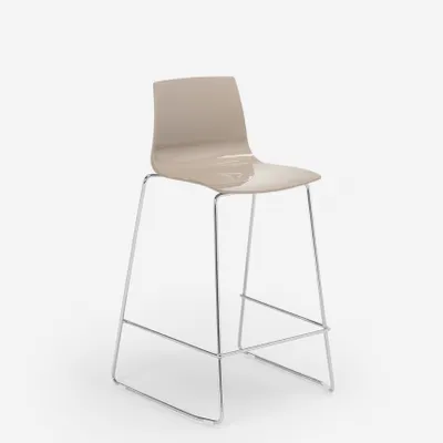 Image de Grand Soleil Tabouret Design Bar Cuisine 64 cm Design Mini Imola - Beige