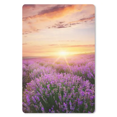 Produktbild von MuchoWow® Mauspad Mousepad Lavendel - Sonne - Blumen 18x27 cm - Mousepads - Maus Mat - Pad - Mausunterlage