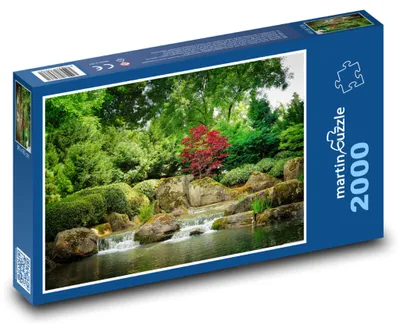 Zdjęcie produktu dla Puzzle 2000 Ogród z wodospadem - martinpuzzle