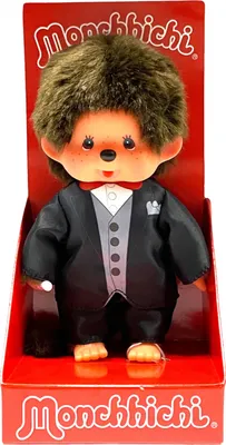 Obrázok produktu pre Monchhichi plyšová figúrka ženícha čierna/hnedá