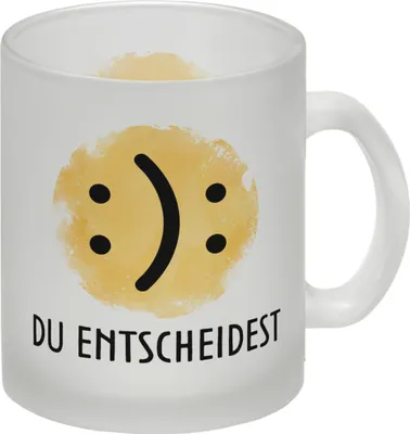 Produktbild von Gute Laune schlechte Laune Glas Tasse