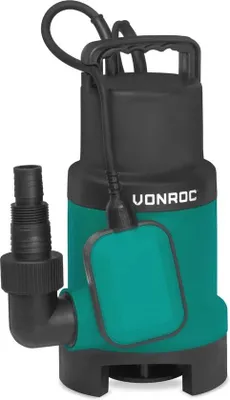 Produktbild von Doppelpumpe 900W - Schmutzwasserturbine mit Schieber - 16000 l/h für Abwasser und Leitungswasser