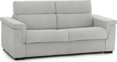 Immagine prodotto di Nus - Divano Letto 3 Posti, 225x95 cm Grigio Chiaro, Sfoderabile  Italy