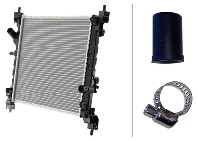 Produktbild von HELLA 8MK 366 304-341 Kühler Wasserkühler Motorkühler für CHEVROLET SPARK (M300)