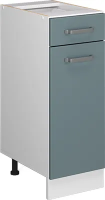 Produktbild von Küchenunterschrank Vicco R-Line Blau-Grau 30 cm ohne Arbeitsplatte, Model 41143