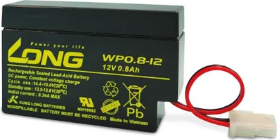 Produktbild von KUNG LONG Blei-Akkumulator WP0.8-12, 12 V-/0,8 Ah