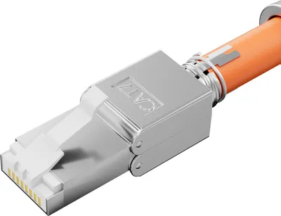 Produktbild von Netzwerkstecker, cat. 6A Tool-less, RJ45 Stecker, werkzeuglos, quick, STP