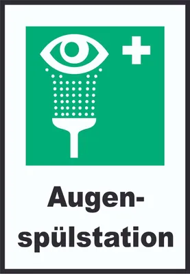 Produktbild von Augenspülstation Schild A6 (105x148mm)