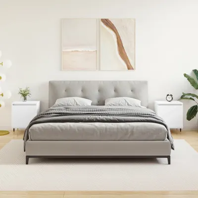 Zdjęcie produktu dla vidaXL Szafki nocne 2 szt. Biały 40x30x50 cm Materiał drewnopochodny